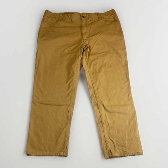 Carhartt Other - Carhartt Rugged Flex Relaxed Fit Canvas Work Pants Mens 44x30 Khaki‎ Ripstop